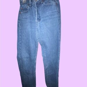 Vintage Levi’s 501 Blue Pin Striped Jeans